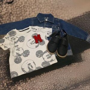 Toddler Adonis Derby Shoes -Wonder Kids Denim Jacket Sz 2